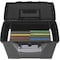 Storex Portable File Box w/Organizer, Ltr/Lgl, Black STX61510U01C - alternate 4
